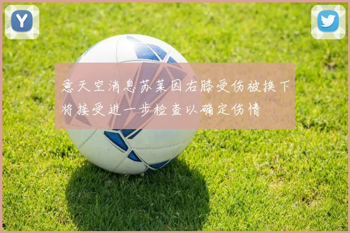 意天空消息苏莱因右膝受伤被换下将接受进一步检查以确定伤情